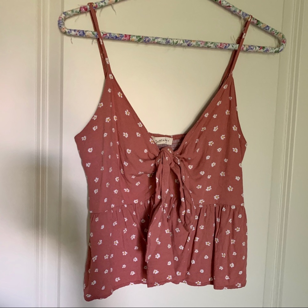 Pacsun LA Hearts Floral Tie Cami Tank
